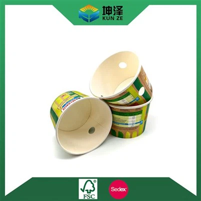 کاسه های کاغذی یکبار مصرف درب دار